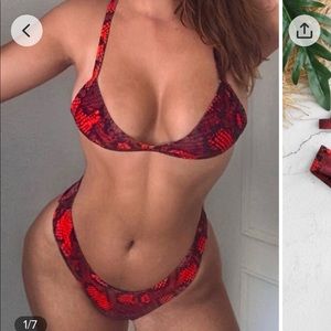 snakeskin bikini